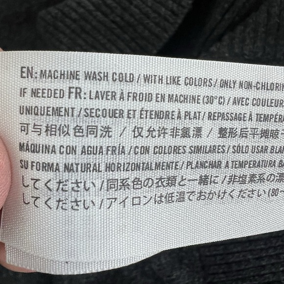 Abercrombie Fitch Sweater Mens Med Charcoal V Neck Cashmere Blend Lightweight - Picture 11 of 11